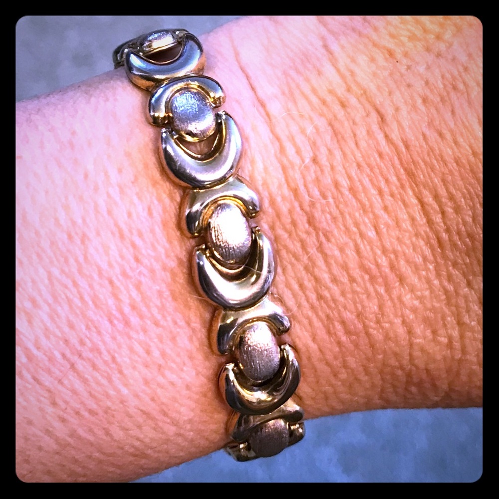 Gold/Rose Gold Sterling Silver bracelet 🌹 heavy